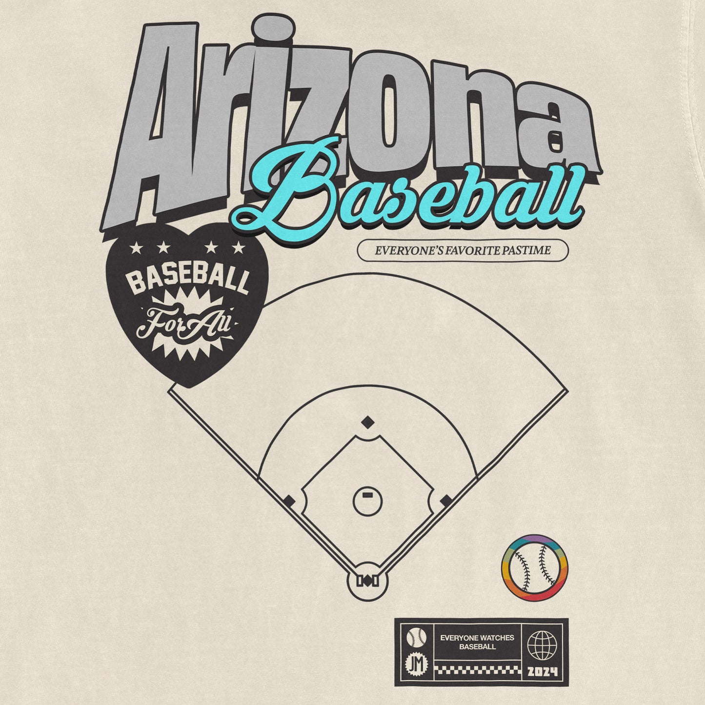 ARIZONA BASEBALL PRIDE | Comfort Colors Vintage Tee