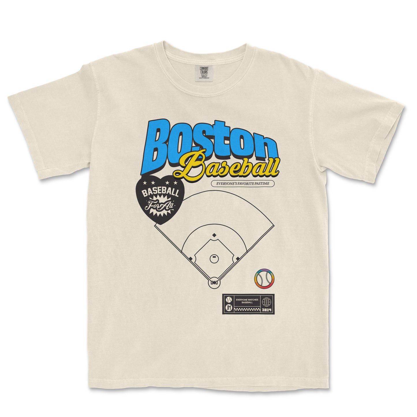 BOSTON BASEBALL PRIDE | Comfort Colors Vintage Tee