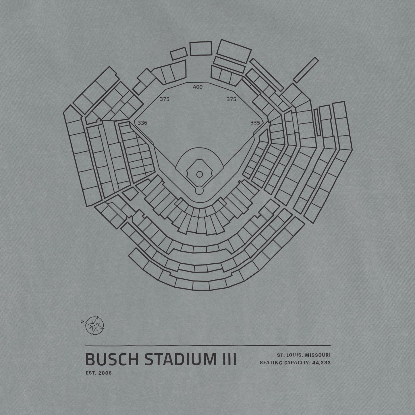 Busch Stadium III | Stadium Collection | Comfort Colors Vintage Tee