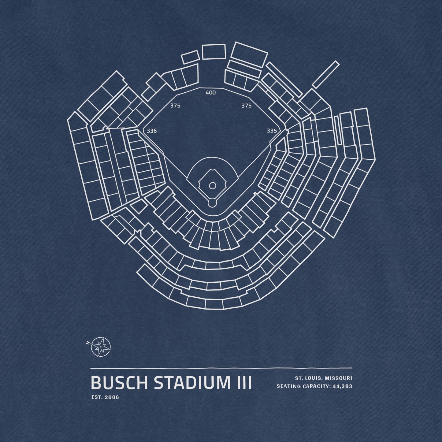 Busch Stadium III | Stadium Collection | Comfort Colors Vintage Tee