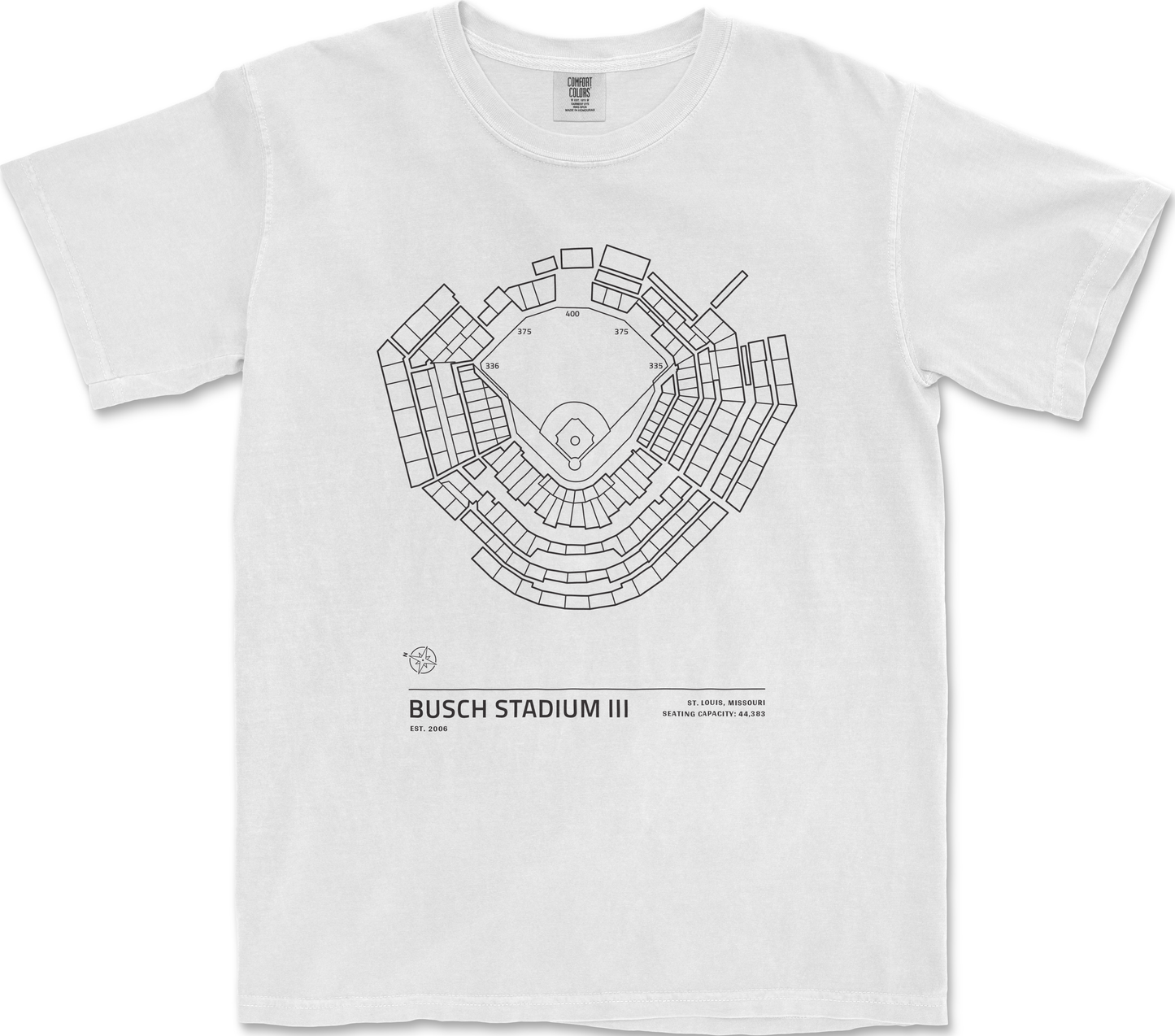 Busch Stadium III | Stadium Collection | Comfort Colors Vintage Tee