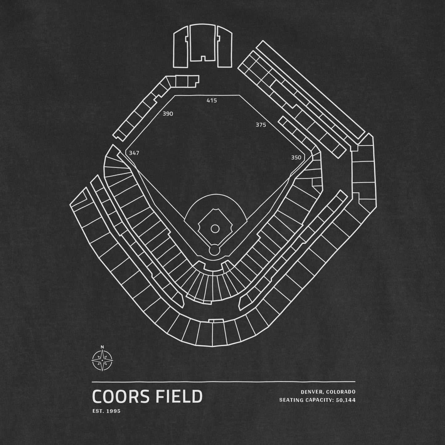 Coors Field - Stadium Collection | Comfort Colors Tee