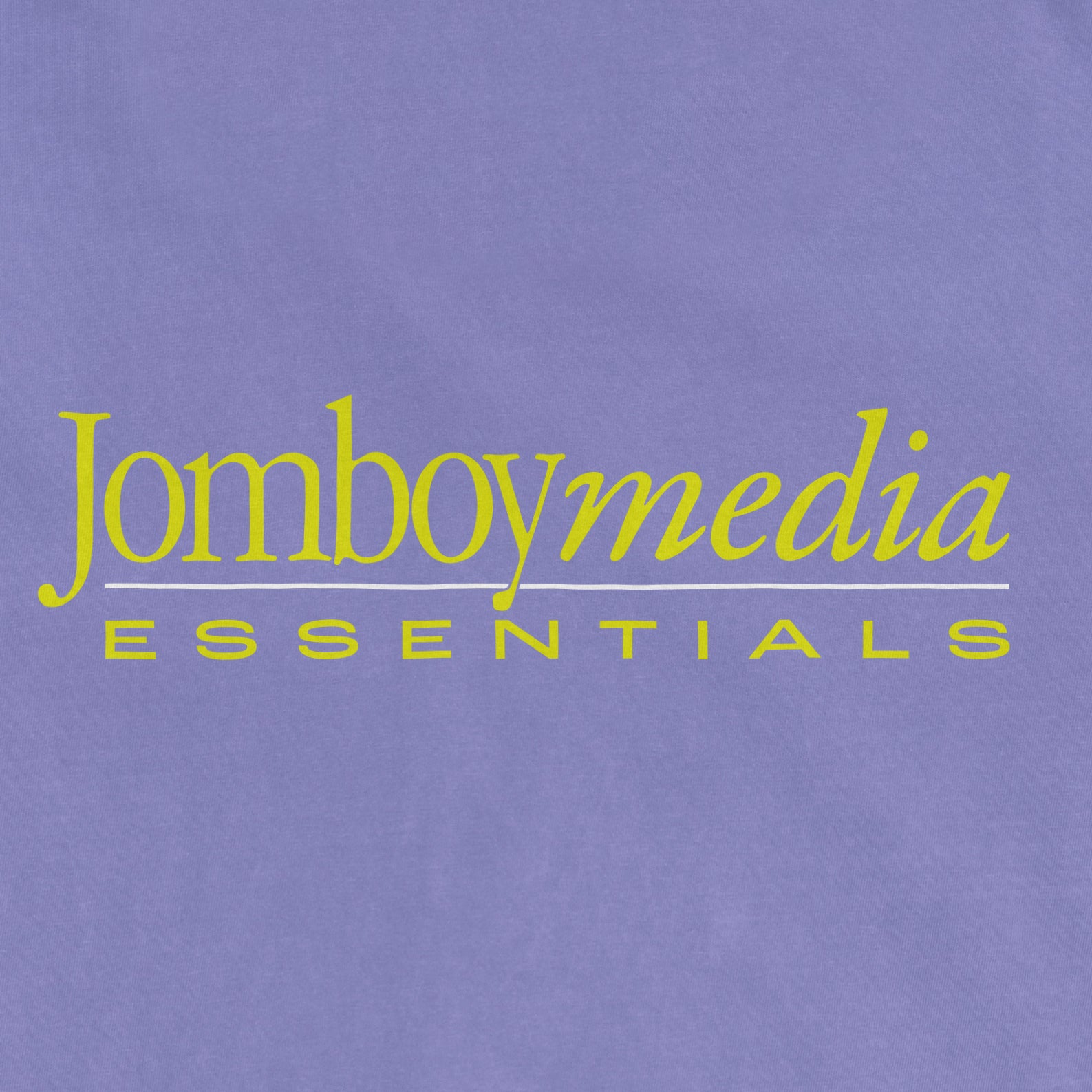 Purple background with lime green text reading "Jomboymedia ESSENTIALS" in a modern, stylish font.