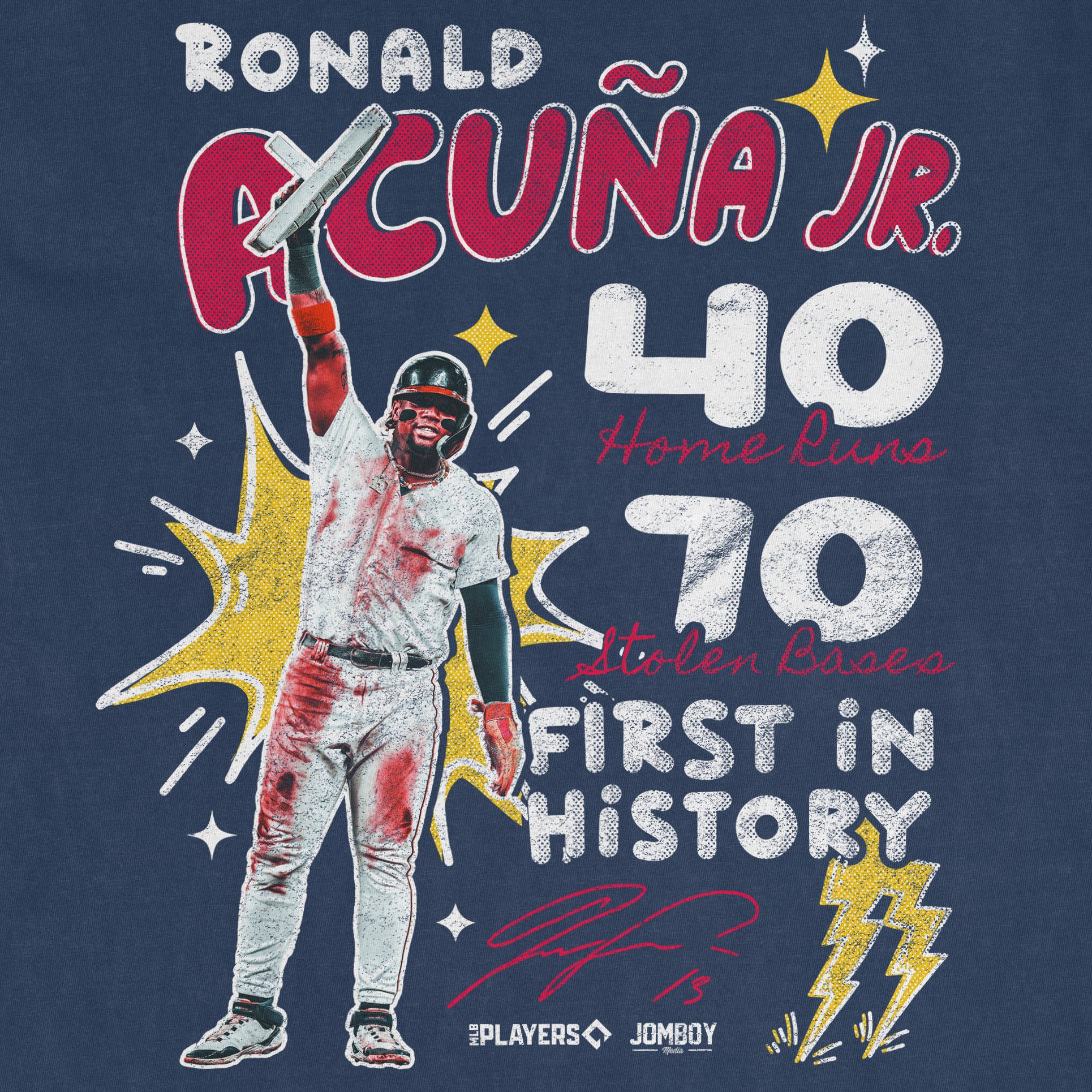 Jomboy Media Ronald Acuña Jr. Signature Series | Comfort Colors Vintage Tee Brick / XL