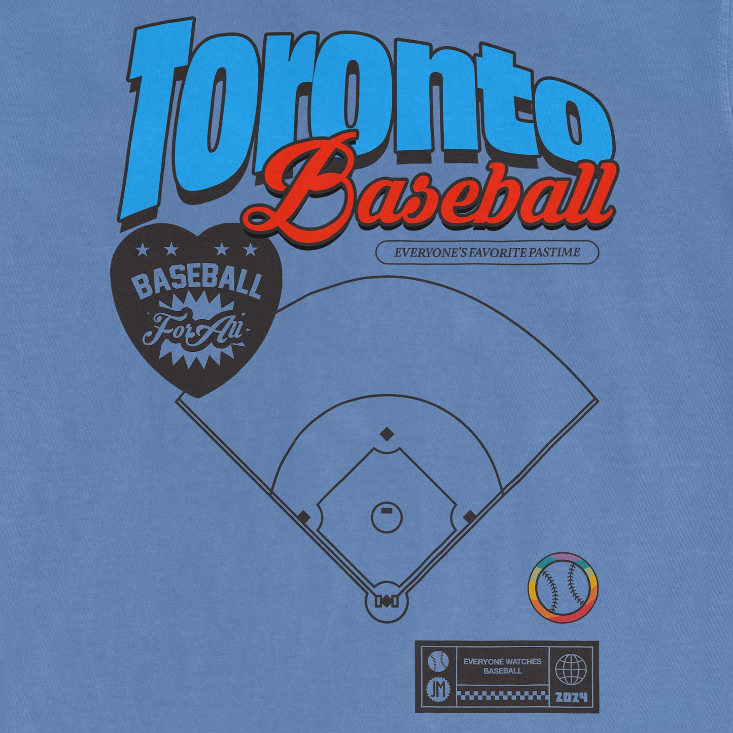 TORONTO BASEBALL PRIDE | Comfort Colors Vintage Tee