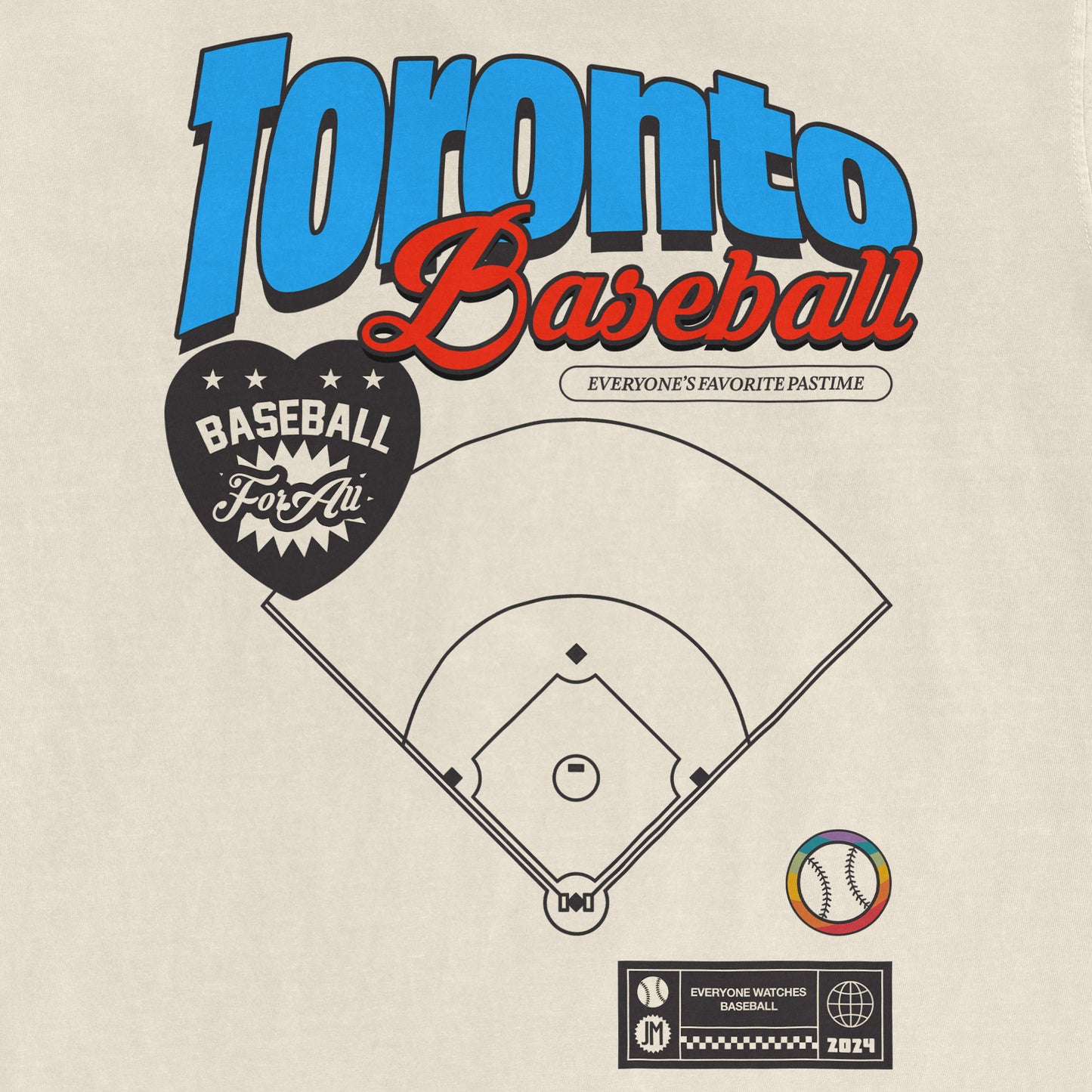 TORONTO BASEBALL PRIDE | Comfort Colors Vintage Tee