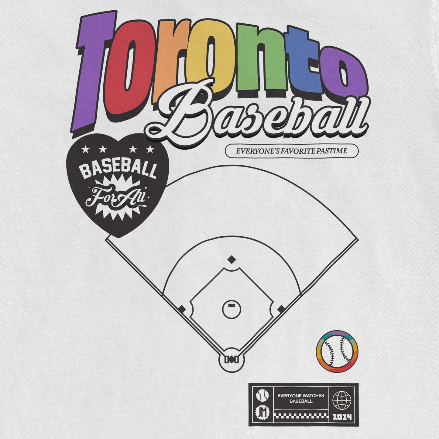 TORONTO BASEBALL PRIDE | Comfort Colors Vintage Tee