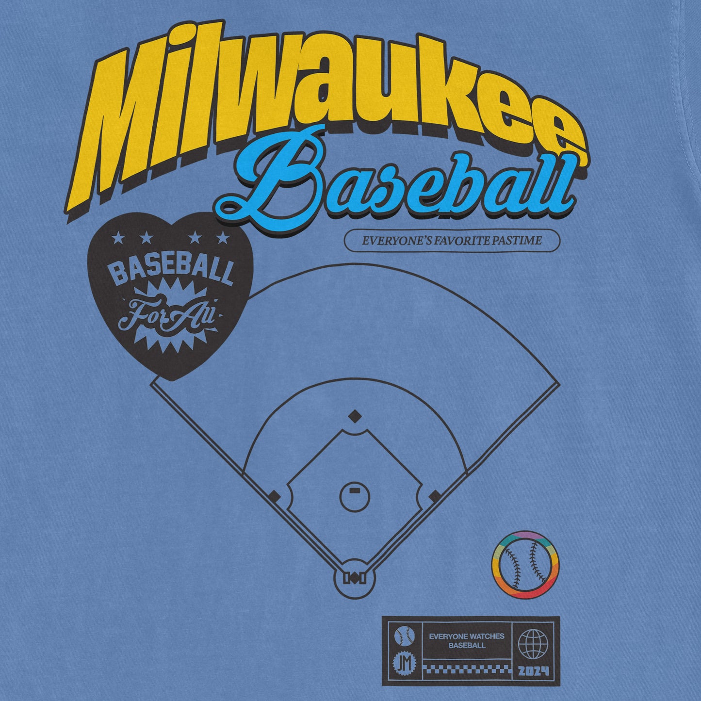 MILWAUKEE BASEBALL PRIDE | Comfort Colors Vintage Tee