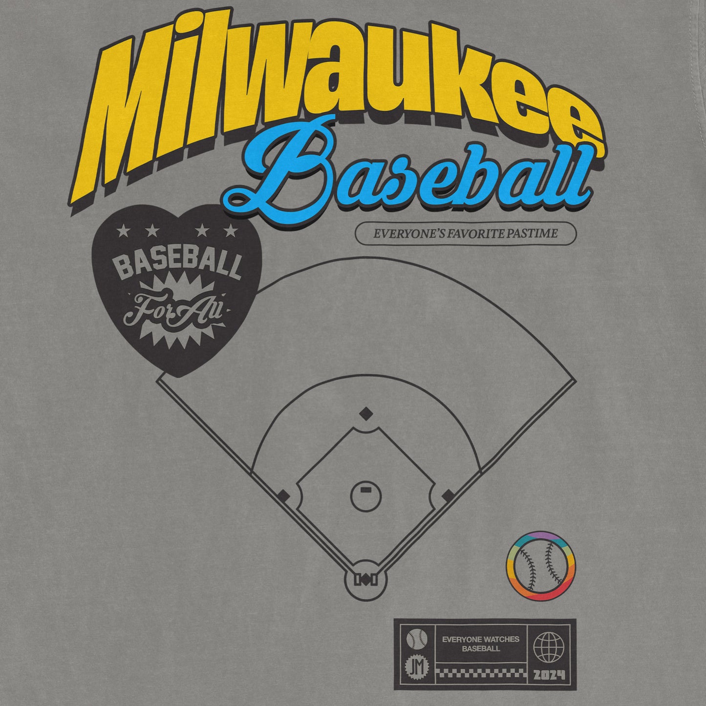 MILWAUKEE BASEBALL PRIDE | Comfort Colors Vintage Tee