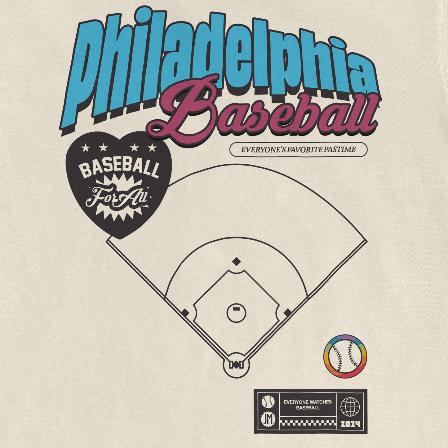 PHILADELPHIA BASEBALL PRIDE | Comfort Colors Vintage Tee