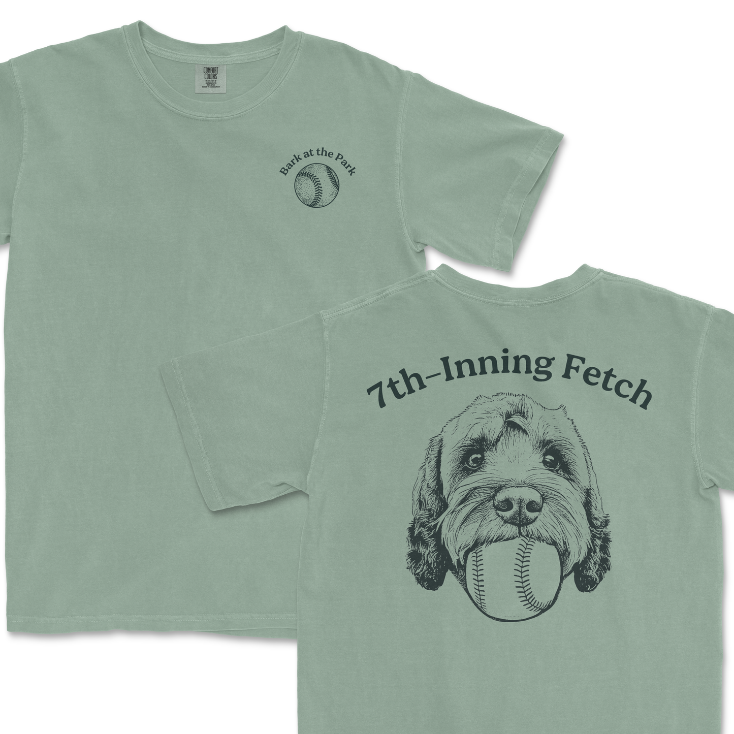 7th-Inning Fetch - Golden Doodle | Comfort Colors Tee