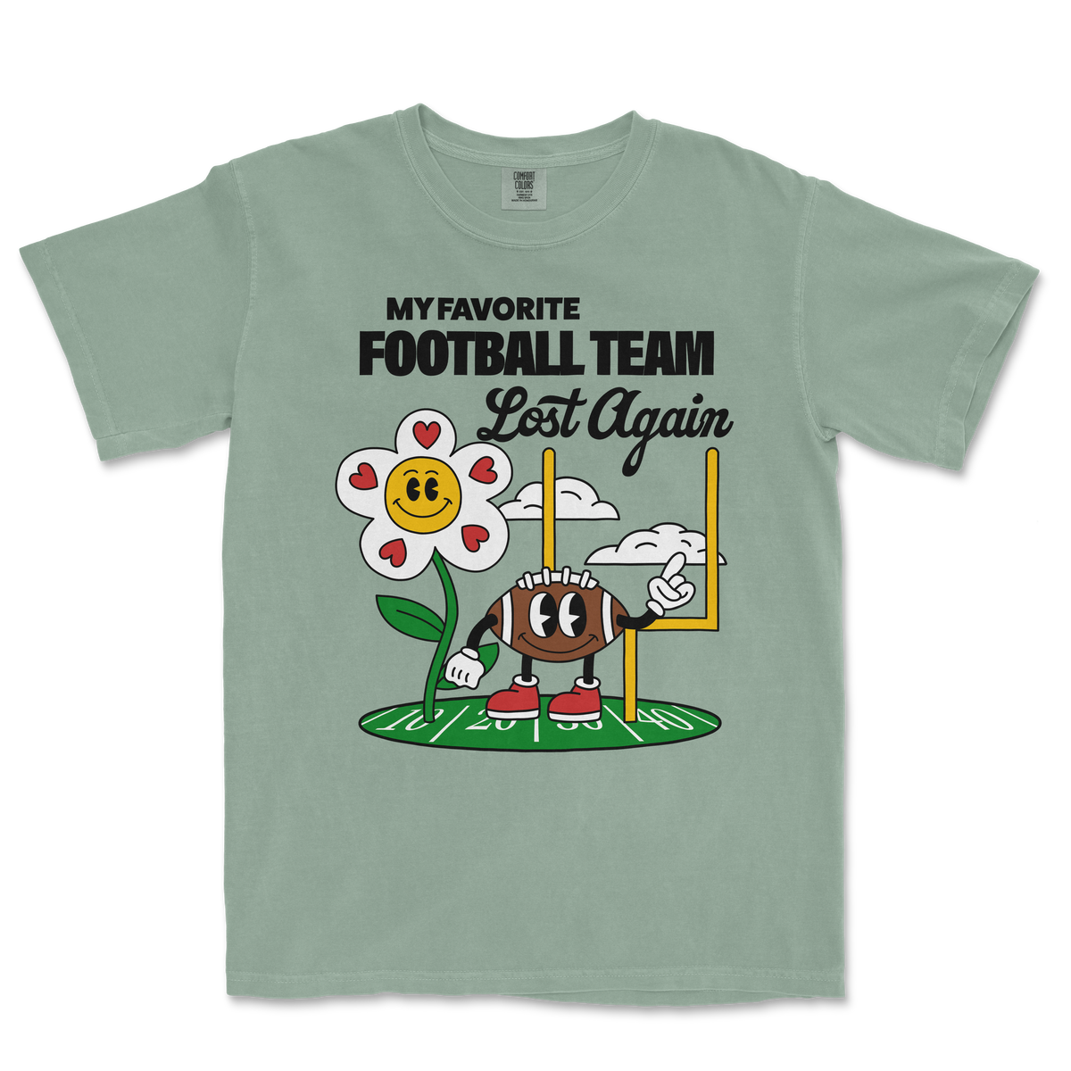 シャツ GOOD GRIEF! FADED PRINT FOOTBALL TEE シャツ GOOD GRIEF! FADED PRINT FOOTBALL TEE oversized-faded