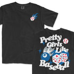 Pretty Girls Like Baseball [LAD] | Comfort Colors Tee