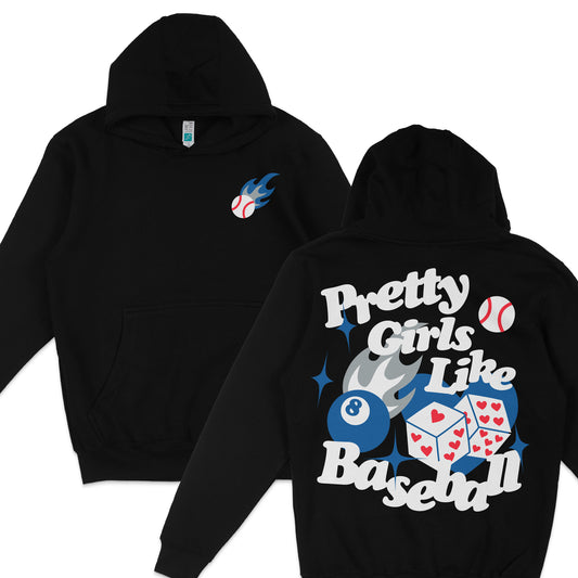 Pretty Girls Like Baseball [LAD] | Hoodie