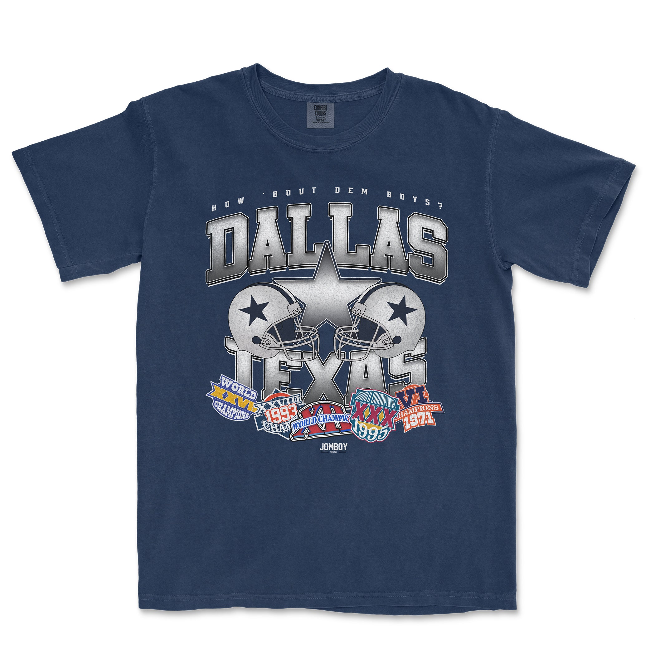 Comfort Colors Dallas Cowboys Football Tee - Short Sleeve T-Shirt