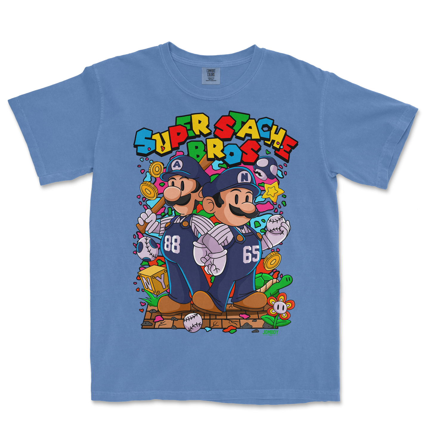 Super Stache Bros! | Comfort Colors Tee