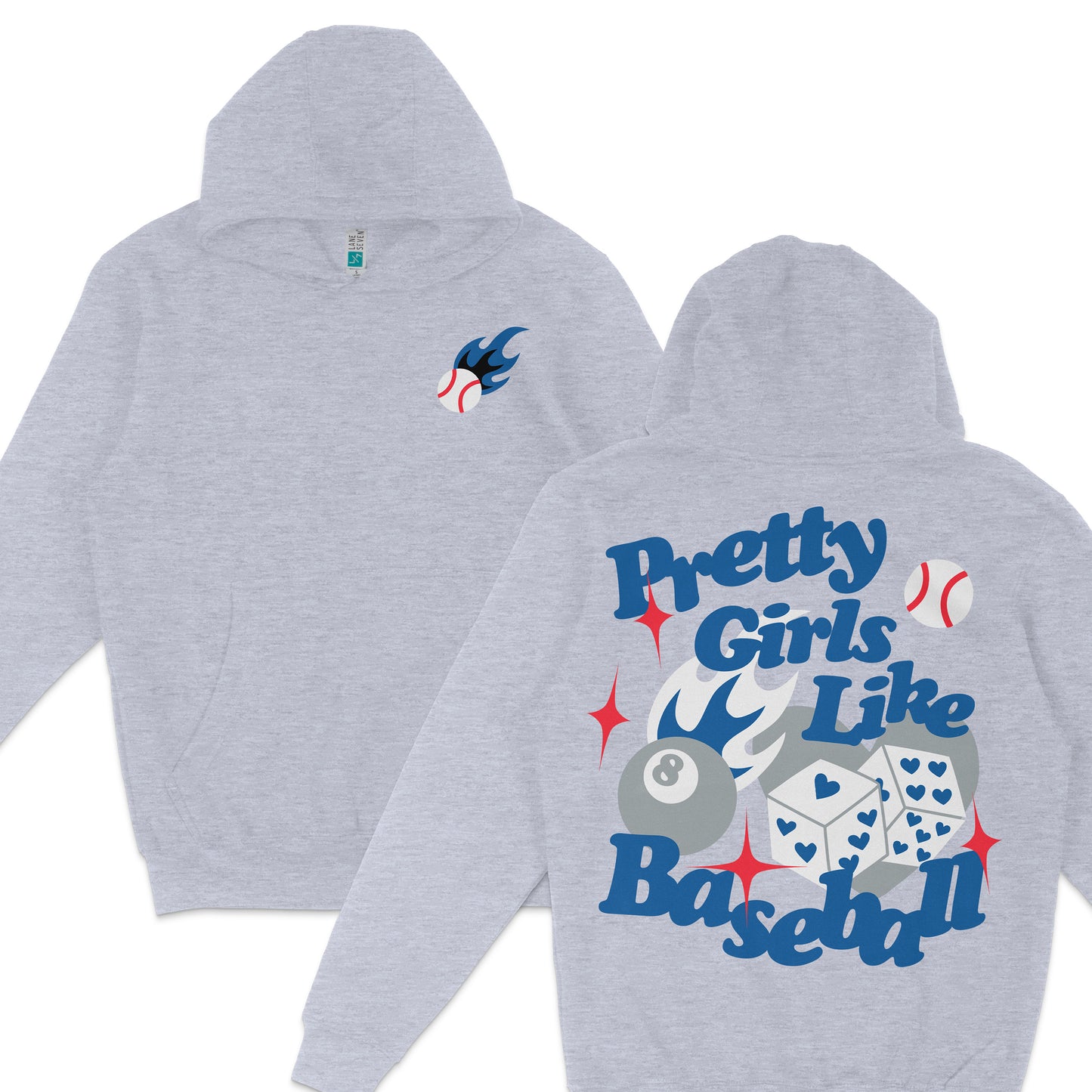 Pretty Girls Like Baseball [LAD] | Hoodie