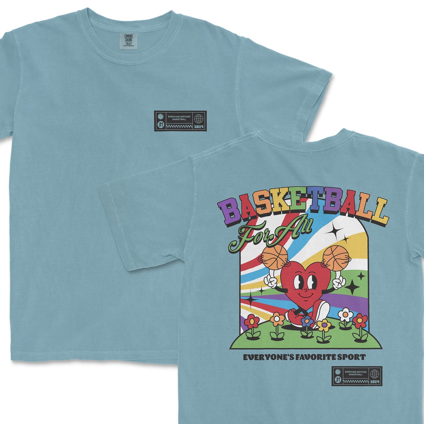 EVERYONE WATCHES BASKETBALL | COMFORT COLORS® VINTAGE TEE