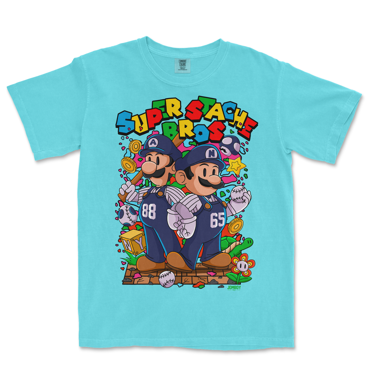 Super Stache Bros! | Comfort Colors Tee