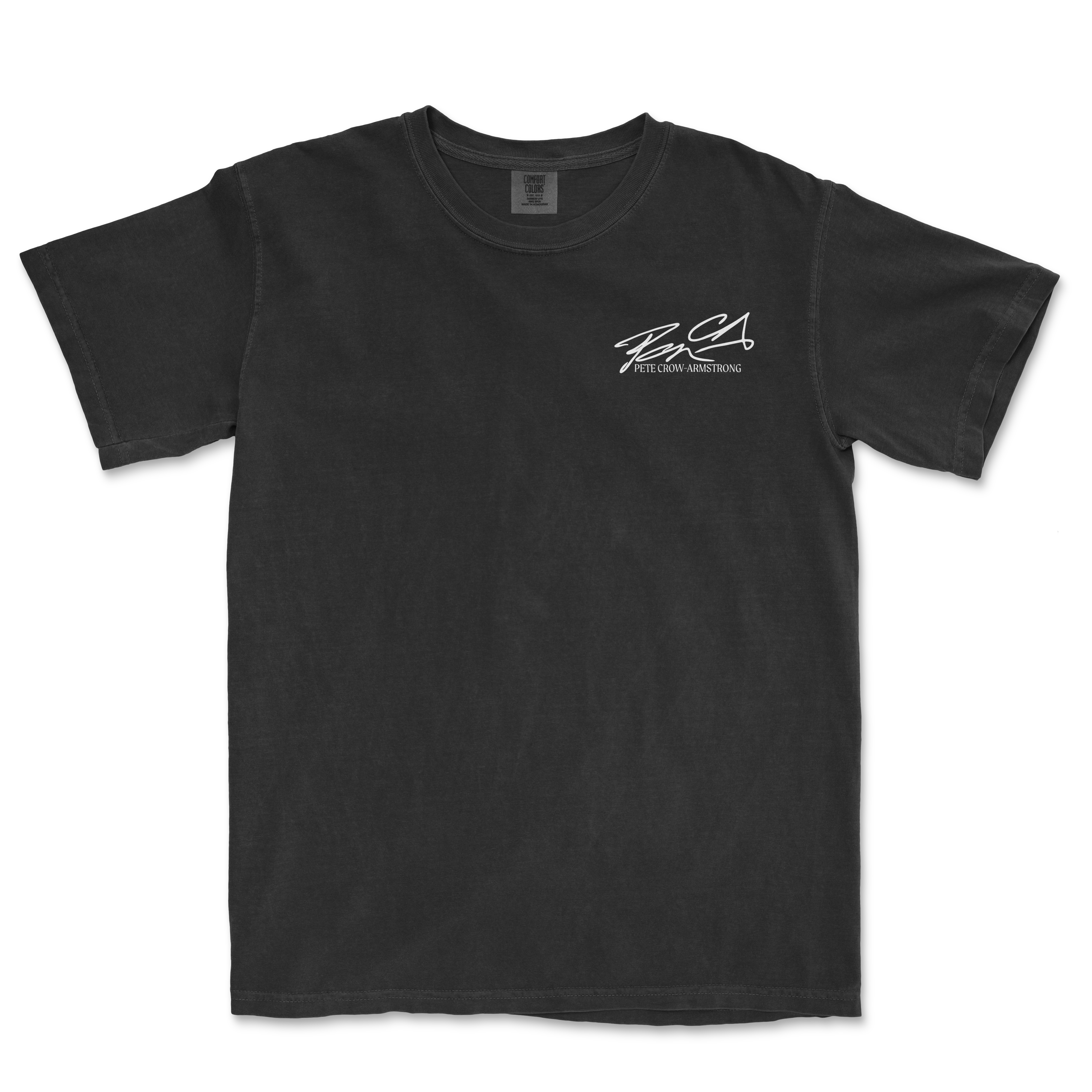 Black t-shirt featuring the PCA logo in white, part of the Get Your Head in the Game series, ideal for sports fans.