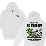 Big Stats Guy Hoodie from The Jolly Olives Collection featuring playful graphics and a cozy design for sports fans.