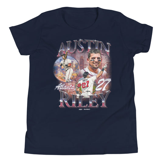 Nike Men's Austin Riley Navy Atlanta Braves Name Number T-shirt