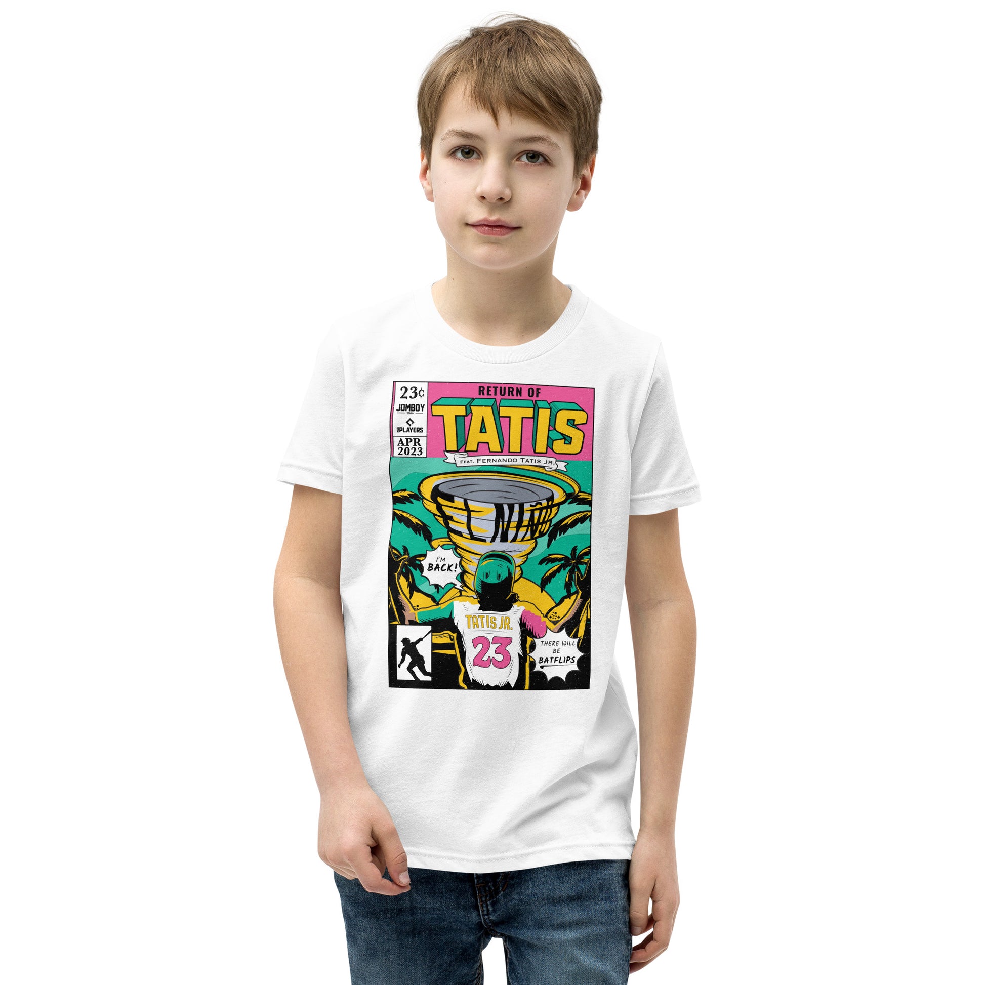 Tatís Returns Comic Edition  Youth T-Shirt – Jomboy Media