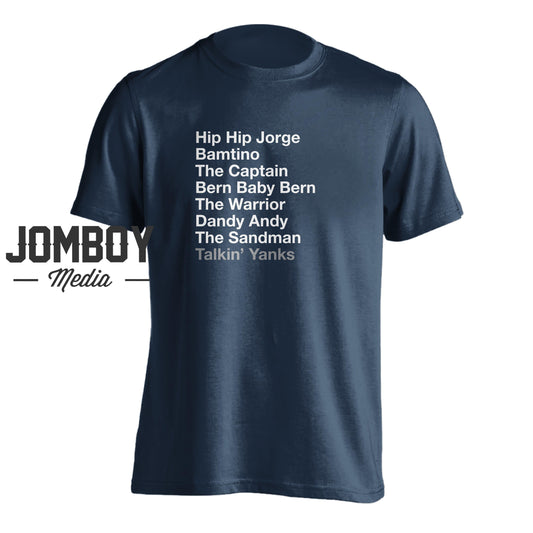 Yankees Dynasty List | T-Shirt - Jomboy Media