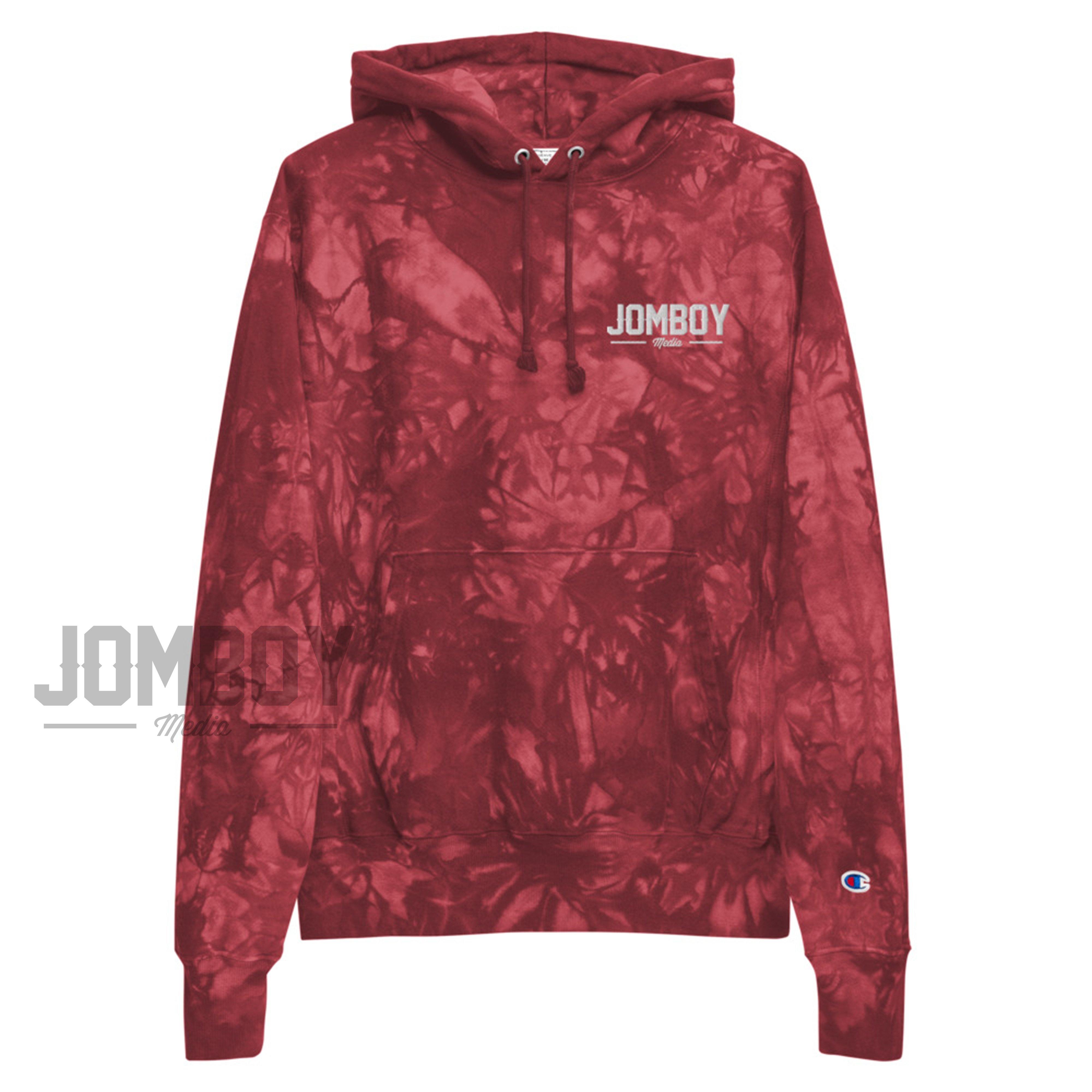 Jomboy Media Embroidered Tie Dye Champion Hoodie