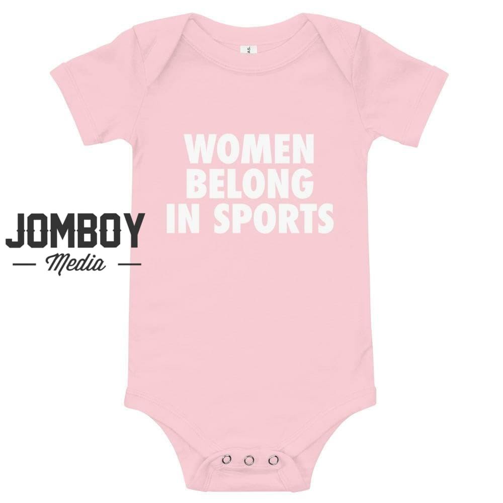 Women Belong In Sports | Baby Onesie - Jomboy Media