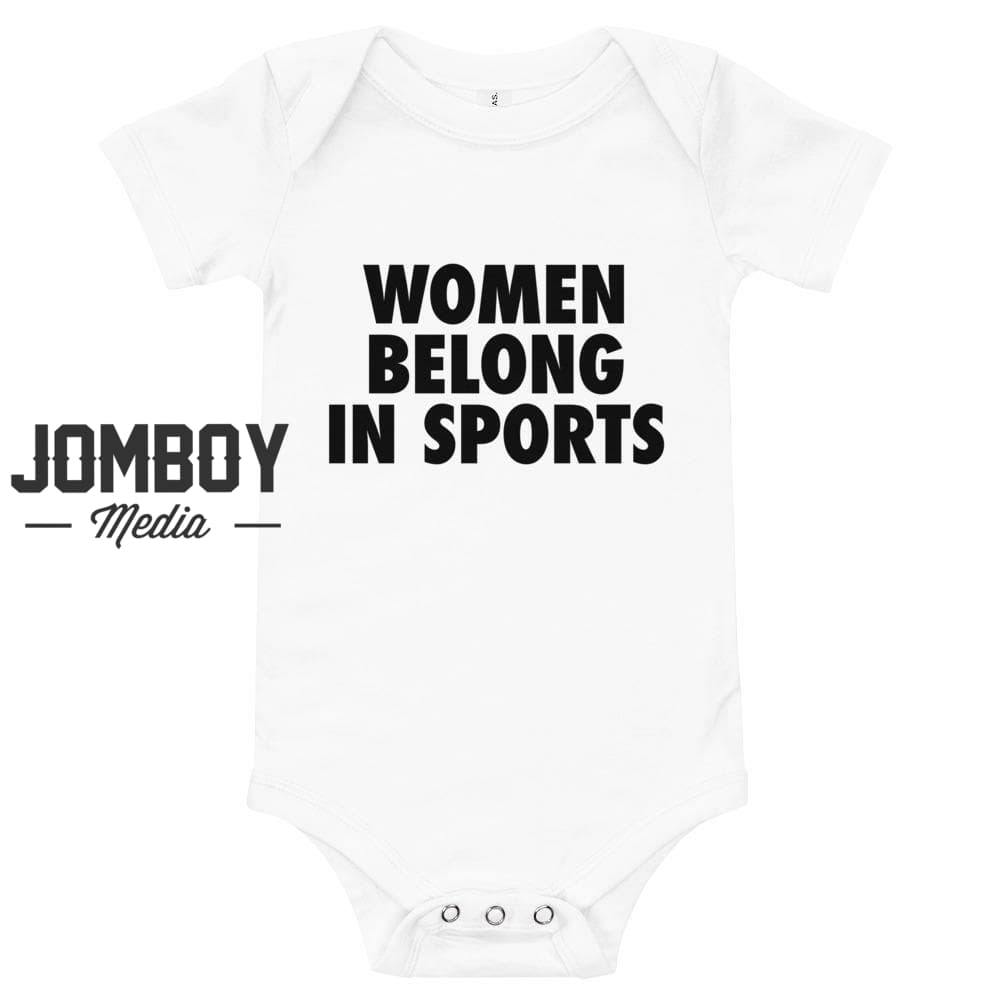 Women Belong In Sports | Baby Onesie - Jomboy Media