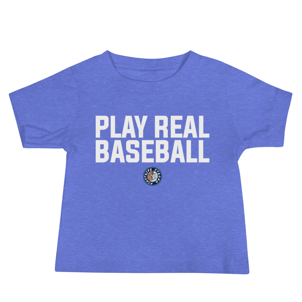 Baseball Maternity Tee in Blue