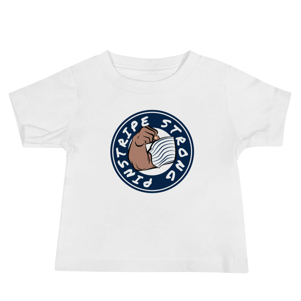 Pinstripe Strong | Baby Tee