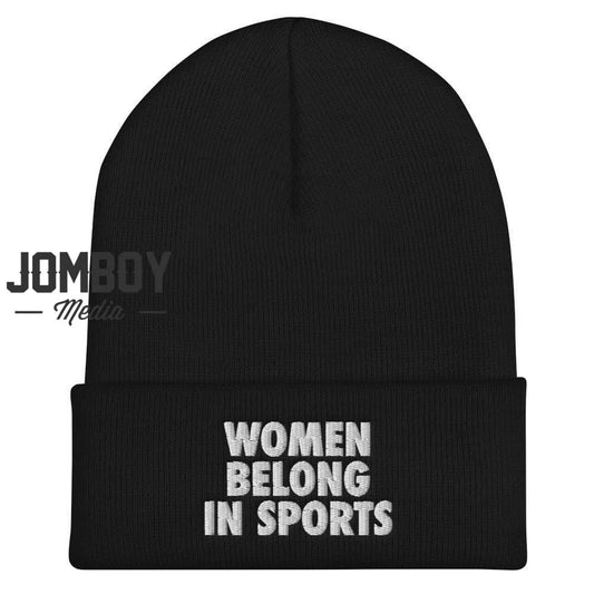 Women Belong In Sports | Beanie - Jomboy Media