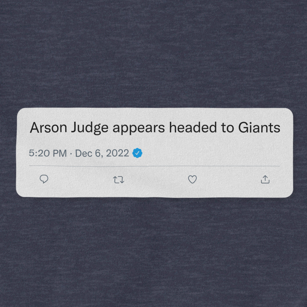 Arson Judge | T-Shirt | Yanks | Jomboy Media Black Heather / 3XL