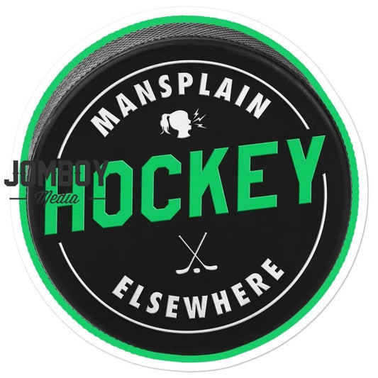 Mansplain Hockey Elsewhere | Sticker - Jomboy Media