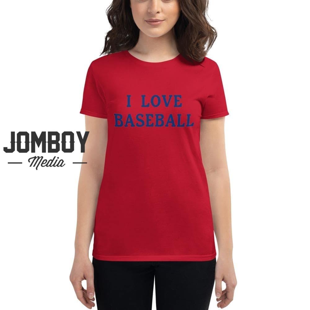 I Love Baseball | Rangers | Women's T-Shirt - Jomboy Media