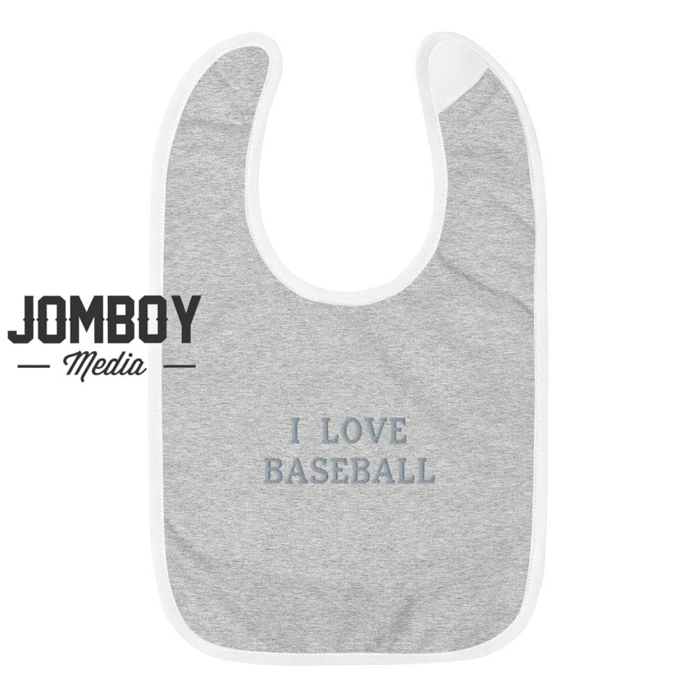 I Love Baseball | Baby Bib - Jomboy Media