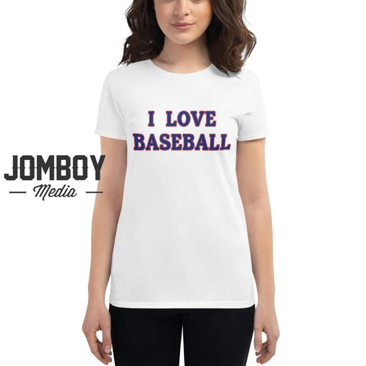 I Love Baseball | Cubs | Women's T-Shirt - Jomboy Media