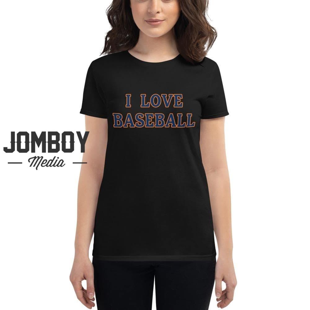 I Love Baseball | Houston | Women's T-Shirt | Houston | Jomboy Media Heather Grey / M