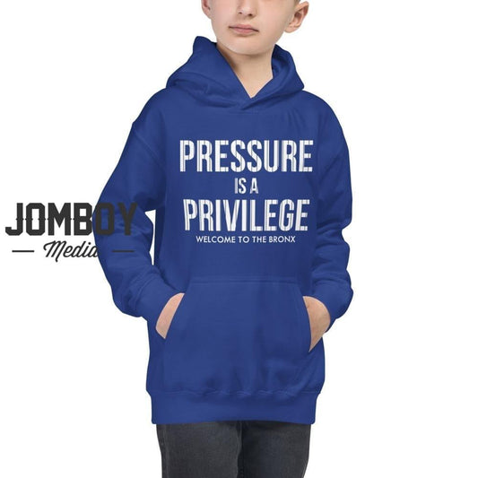 Pressure Is A Privilege | Youth Hoodie - Jomboy Media