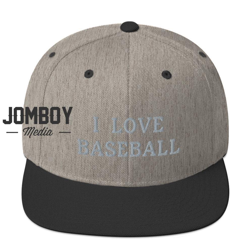 I Love Baseball | Snapback Hat - Jomboy Media