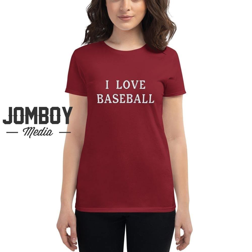 I Love Baseball | Women's | T-Shirt - Jomboy Media