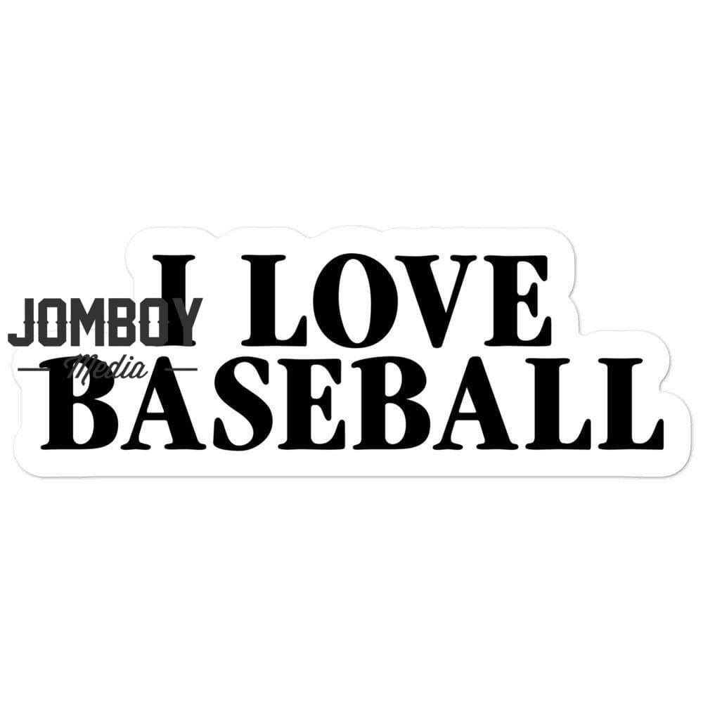 I Love Baseball | Sticker - Jomboy Media