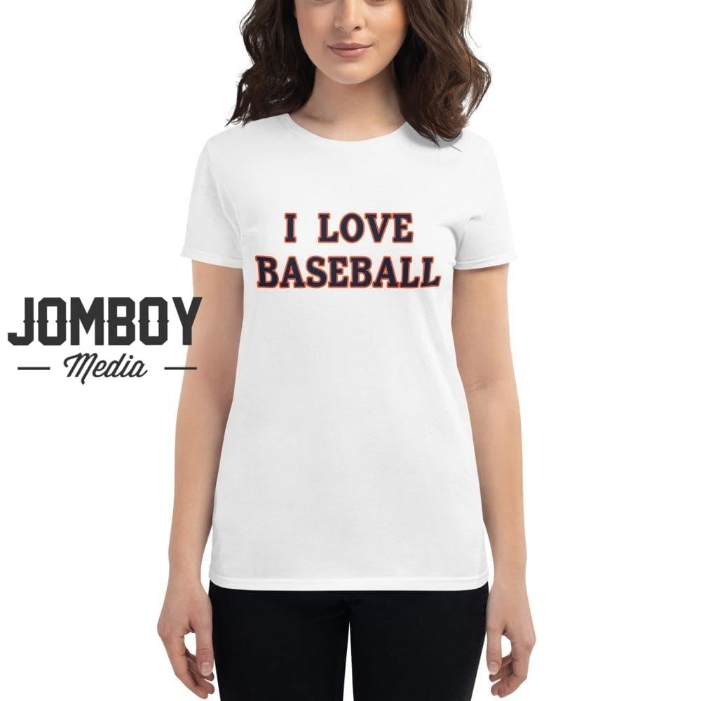I Love Baseball | Tigers | Women's T-Shirt - Jomboy Media