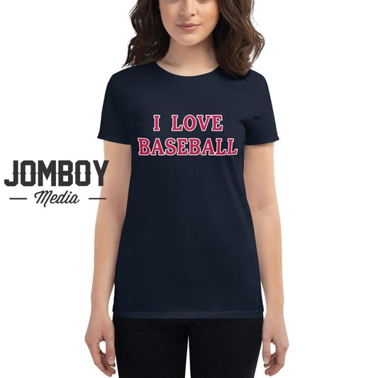 I Love Baseball | Braves | Women's T-Shirt - Jomboy Media