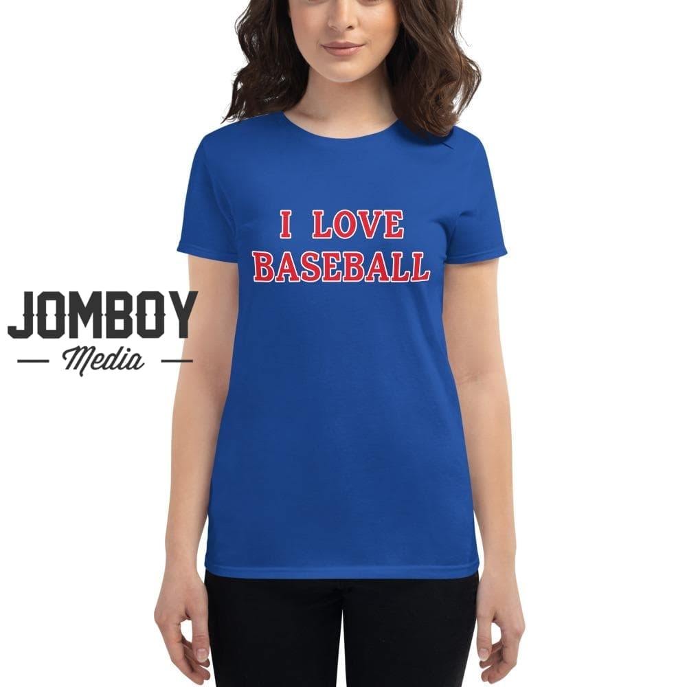 I Love Baseball | Philadelphia | Women's T-Shirt | Jomboy Media Royal Blue / XL