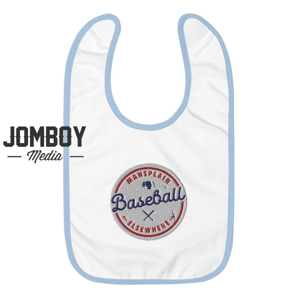 Mansplain Baseball Elsewhere | Baby Bib - Jomboy Media