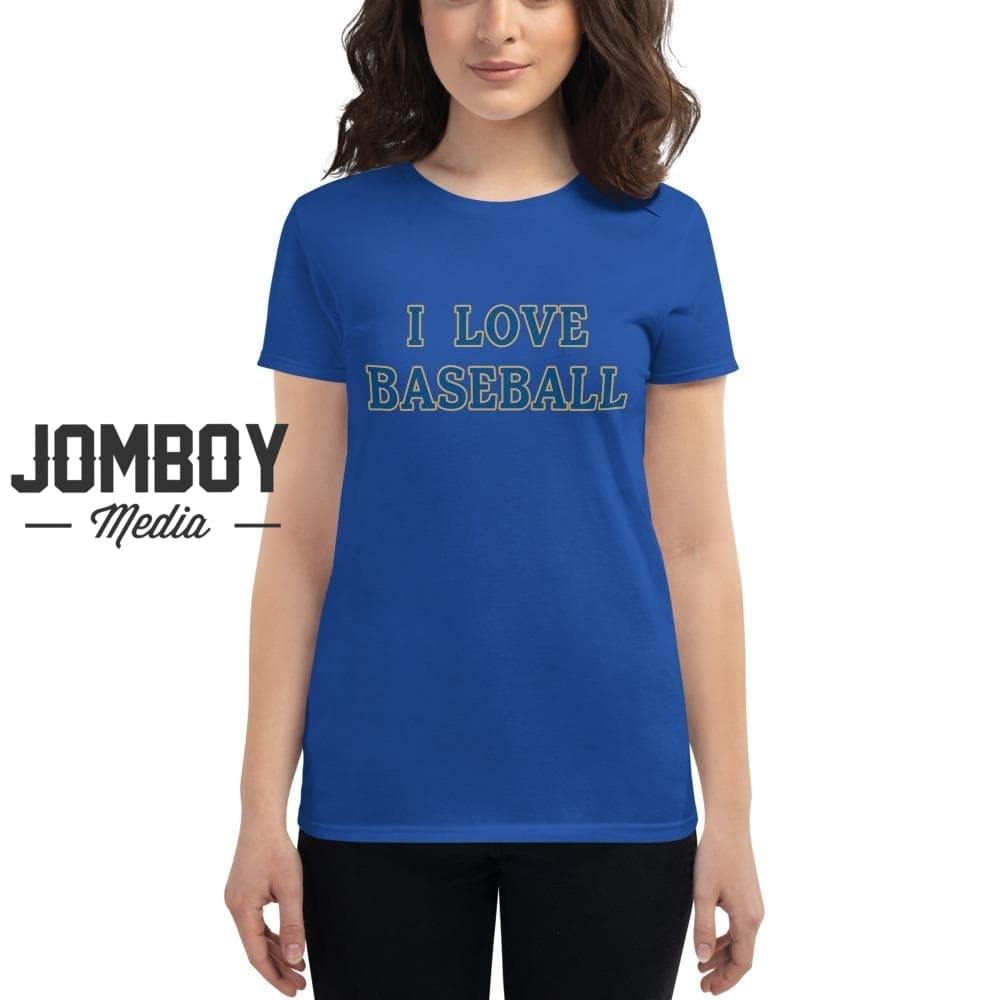 I Love Baseball | Royals | Women's T-Shirt - Jomboy Media