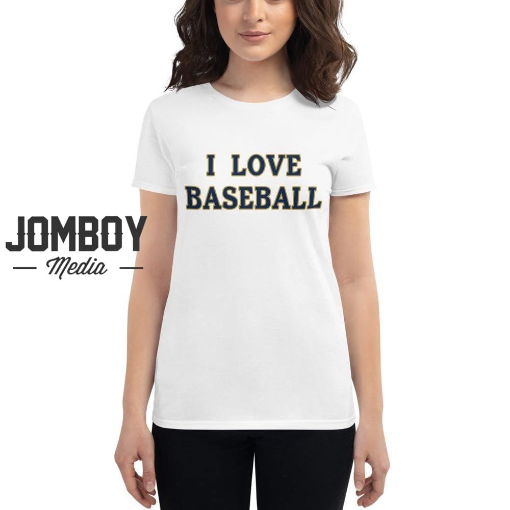 I Love Baseball | Brewers | Women's T-Shirt - Jomboy Media